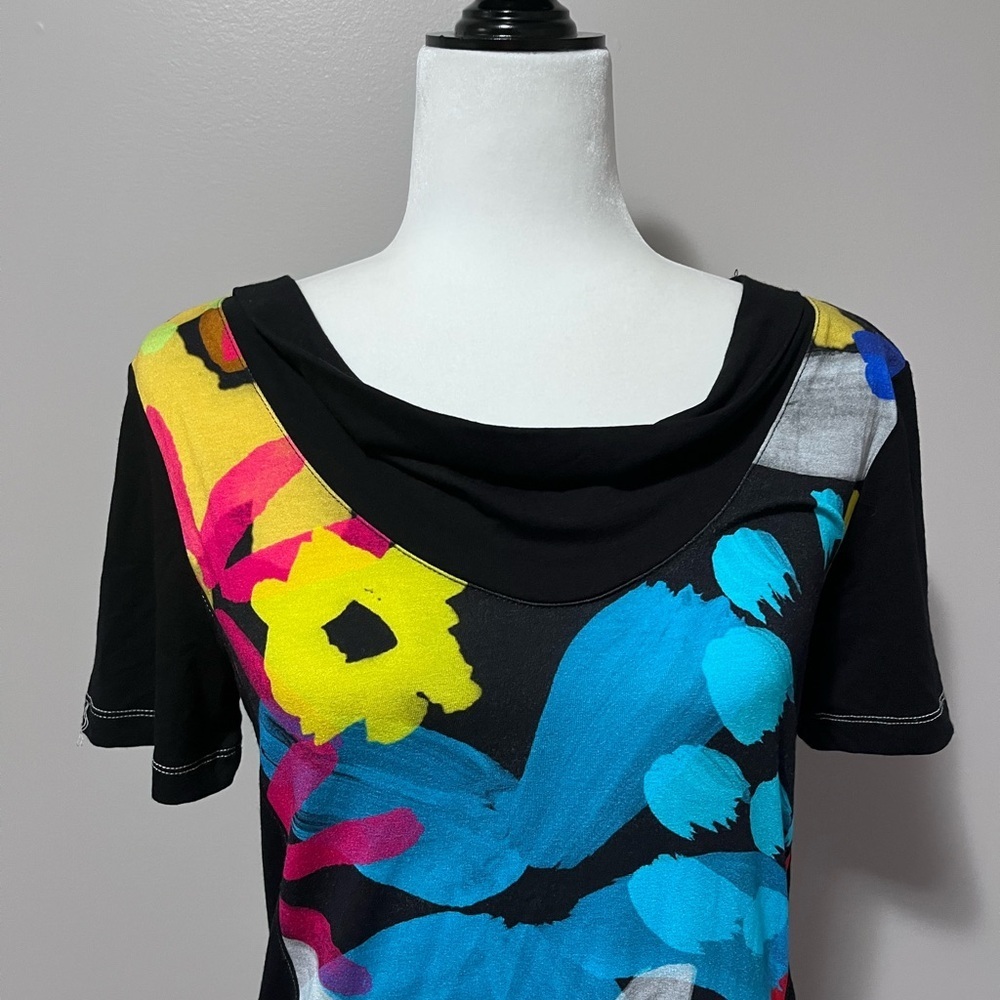 Simply Art by Dolcezza Intense Garden Of Zen Abstract Art Print Scoop Neck Tunic - Picture 3 of 10